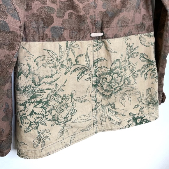 Hei Hei Anthropologie Floral Fatigue Camo Jacket - Picture 6 of 12